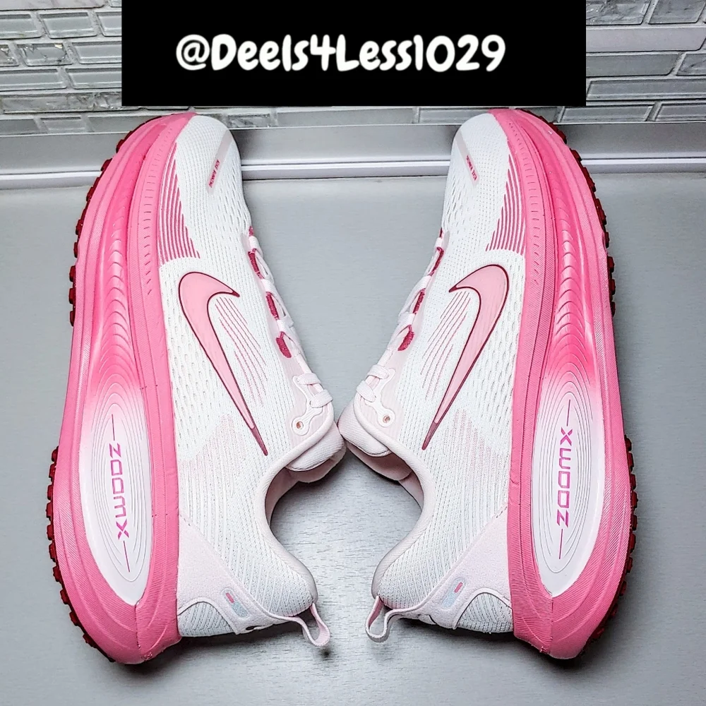 Nike Air Zoom Vomero 18 Running Womens Size 8 White Peony Pearl Pink